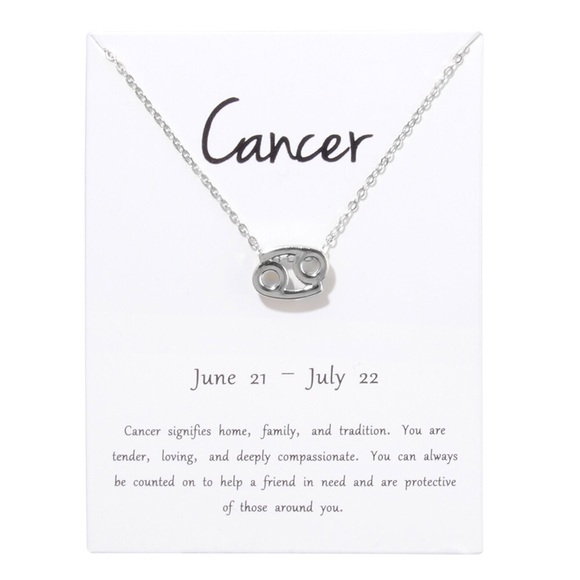 Cancer ♋️ Zodiac Sign Necklace - Picture 2 of 5